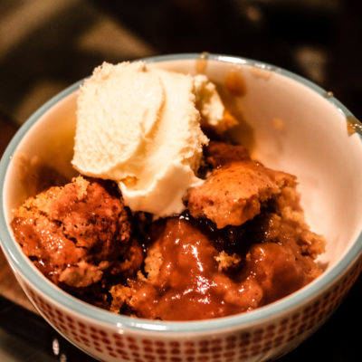 Pumpkin Pecan Cobbler