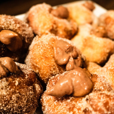 Pumpkin & Chocolate Stuffed Donut Balls